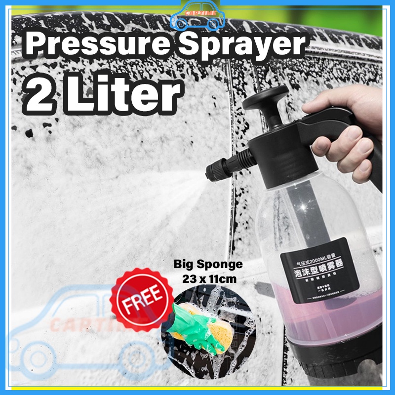 CARTIME 2000ml Car Wash Foam Spray Bottle Foam Pot Ready Stock Car Wash