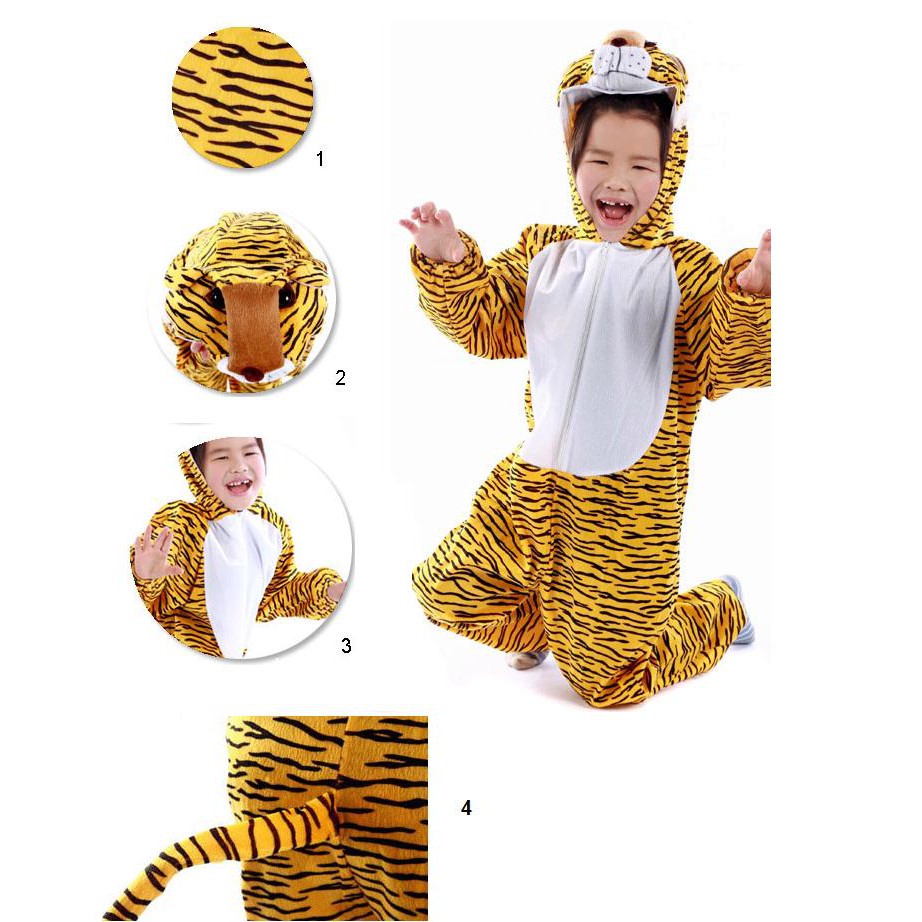 Tiger Cosplay Kids Animal Outfit Costume