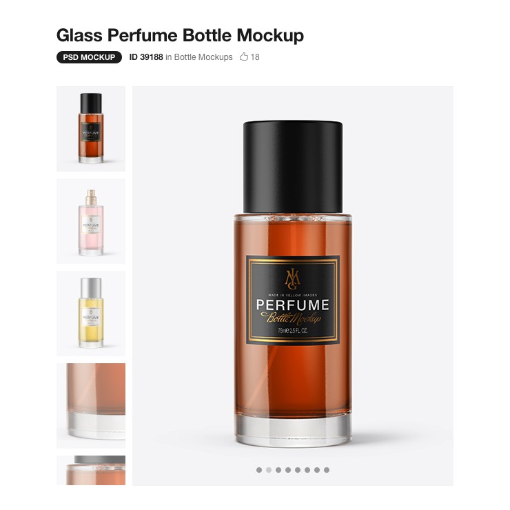 Download Glass Perfume Bottle Mockup Shopee Malaysia PSD Mockup Templates
