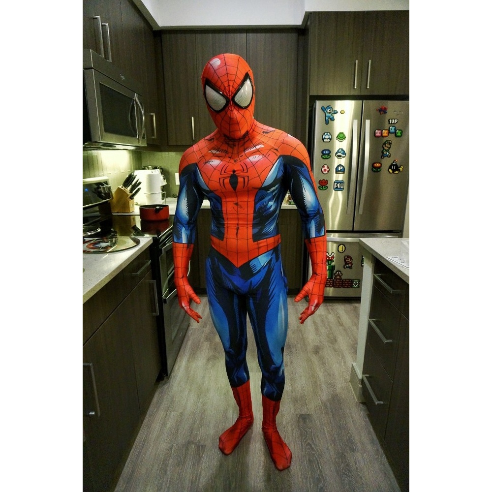 Hi Quality New Big Eyes Bagley Spiderman Cosplay Costume Newest Bagley  Spiderman Costume Fullybody Suit | Shopee Malaysia