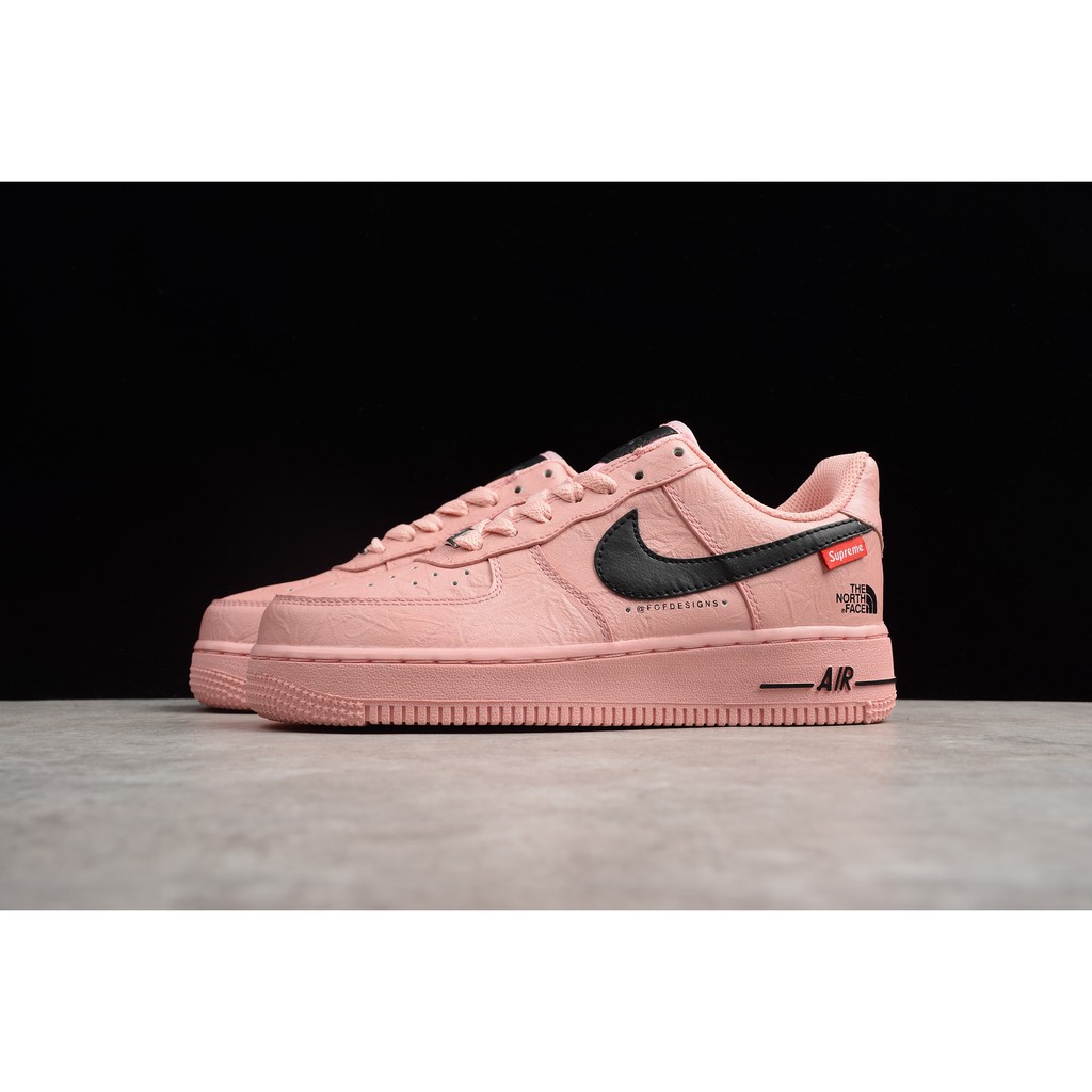 nike air force 1 supreme north face pink