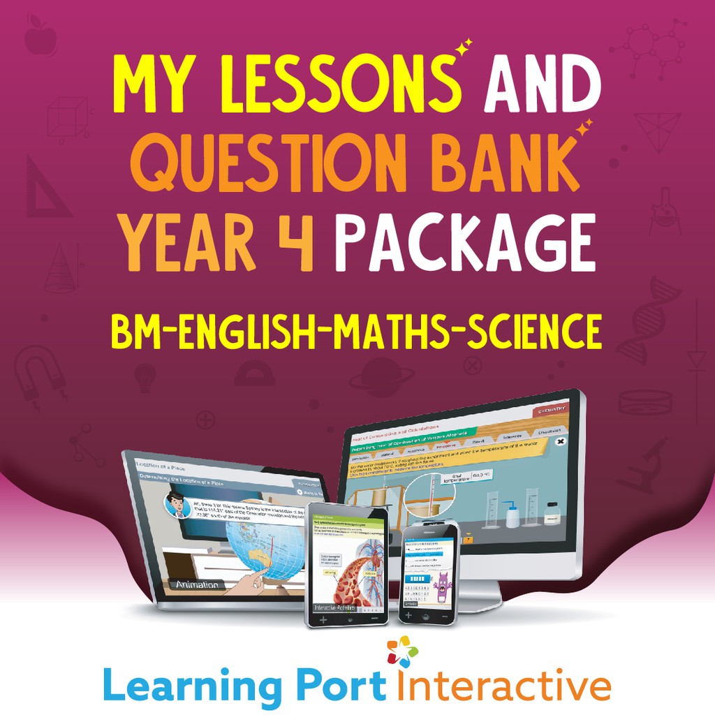 Learning Port Interactive My Lessons Question Bank Year 4 Package