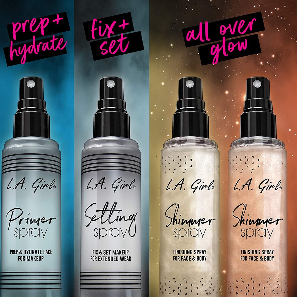 [COTD] LA Girl Primer Spray Setting Spray Shimmer Spray Shopee Malaysia