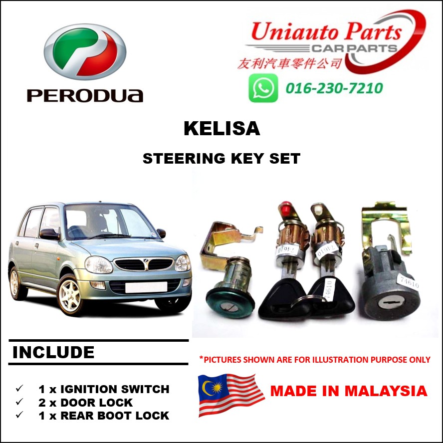 [SABAH, SARAWAK] PERODUA KELISA STEERING KEY SET  Shopee 