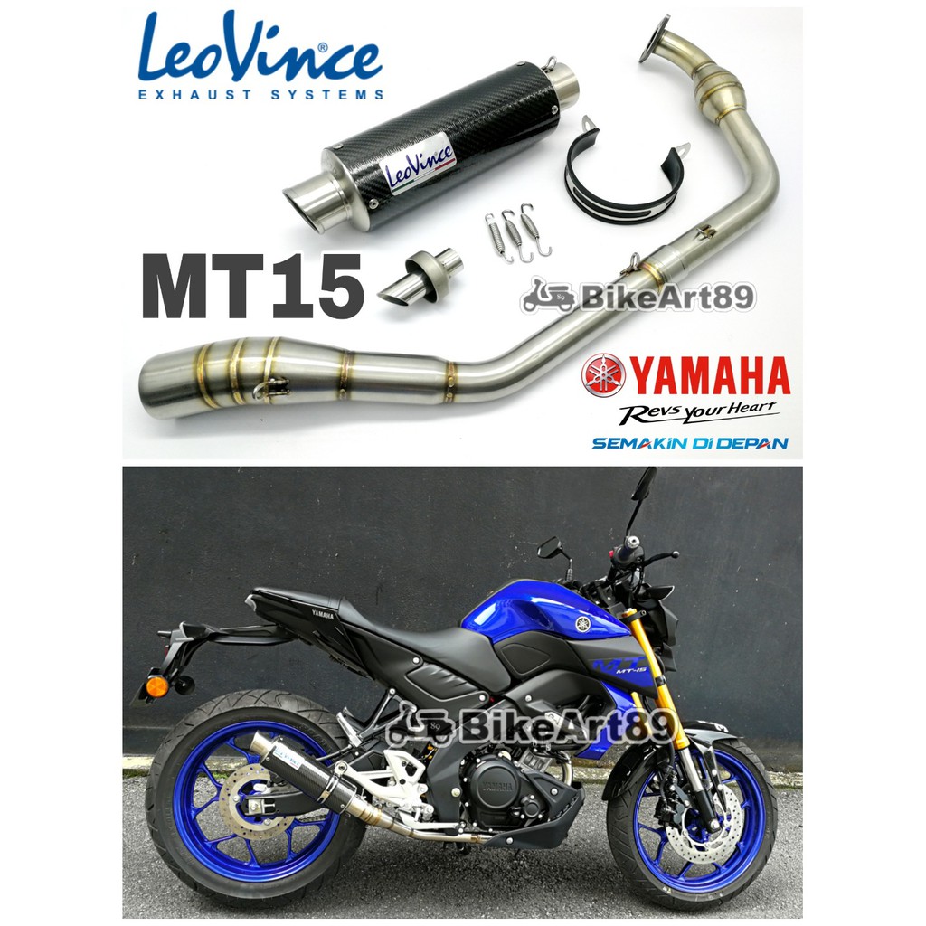 Yamaha MT15 R15 2020 Exhaust LeoVince Muffler Carbon Fiber Accessories Visor Radiator cover
