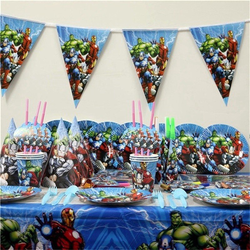Marvel Avengers Superheroes Birthday Party Supplies Tableware