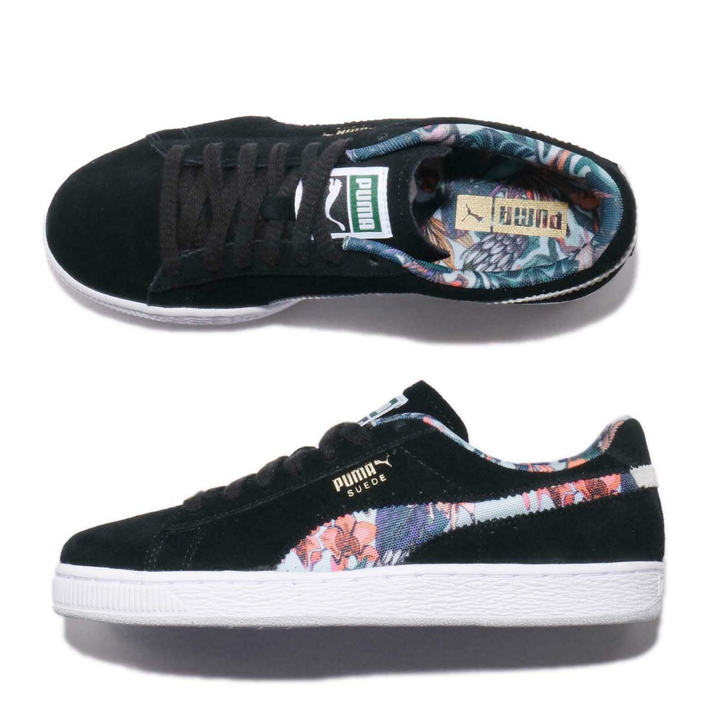 puma suede with flowers