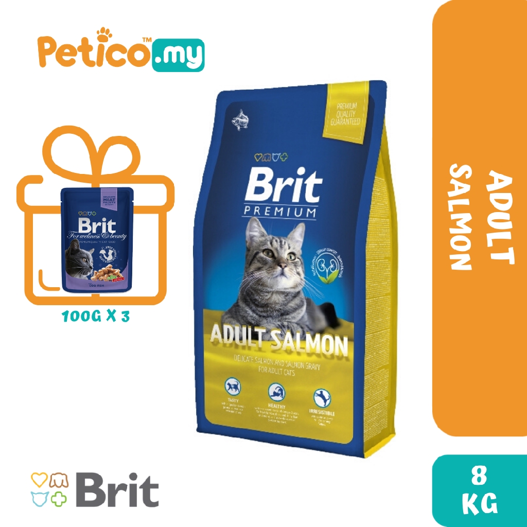 brit premium cat adult salmon