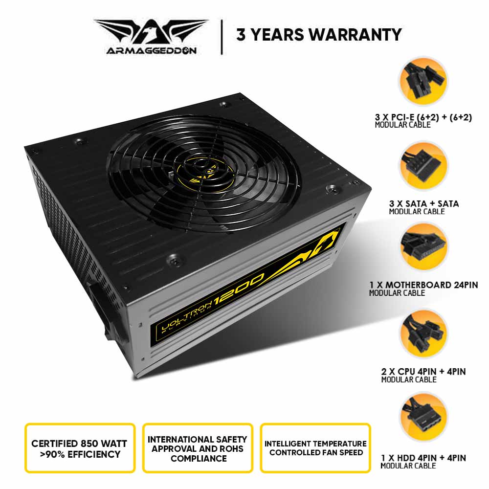 Armaggeddon Ultro Spyder Series Gaming PC Case | 1 Year Warranty | Free Platinum Grade Power Supply 