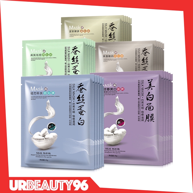 Experience Ultimate Hydration with 10sen - ONE SPRING Silk Mask Protein: Nourishing, Hydrating, and Brightening Facial 