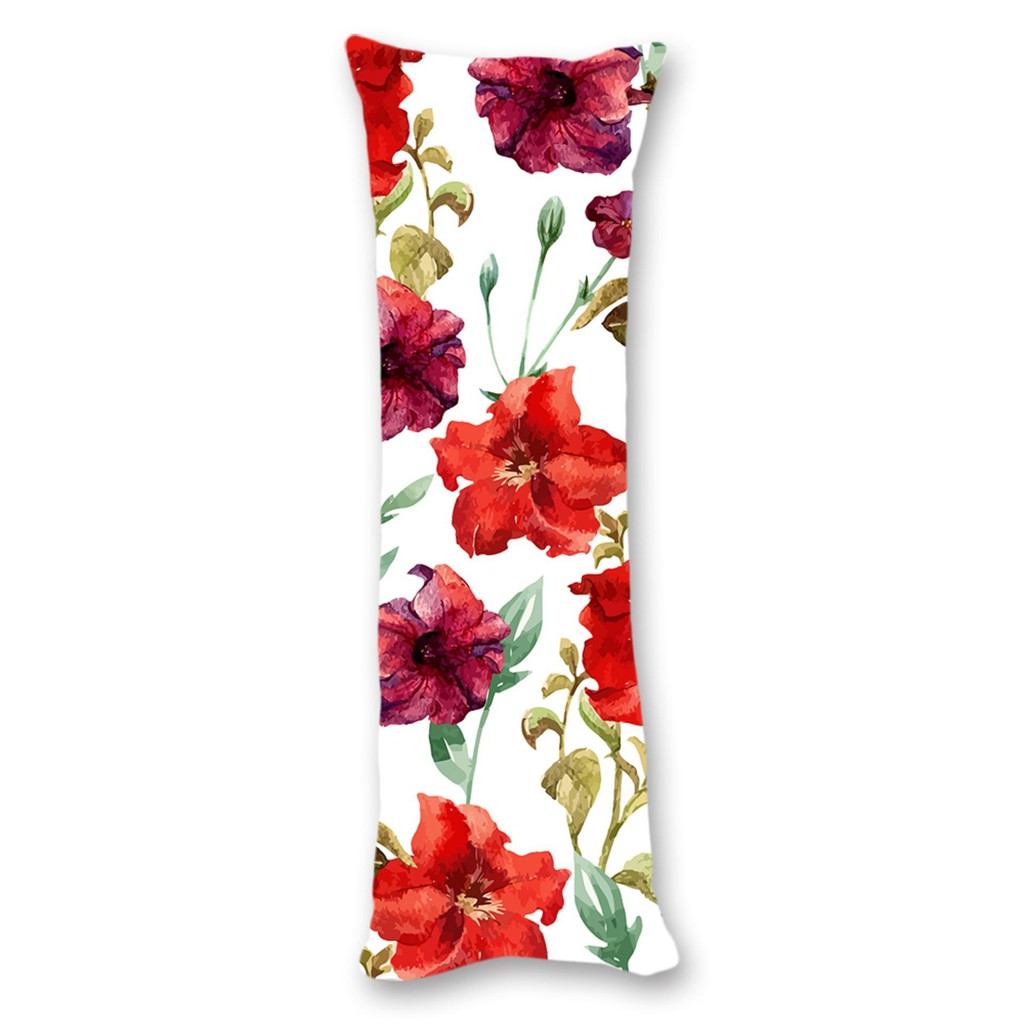 Cotton Home Decorative Body Pillow Case Cushions Covers Red Spring
