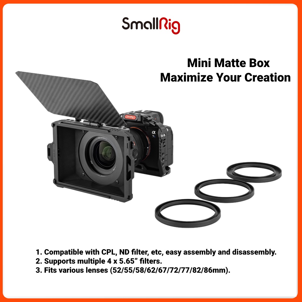 SmallRig Camera Universal Mini Matte Box 3196 Shopee Malaysia