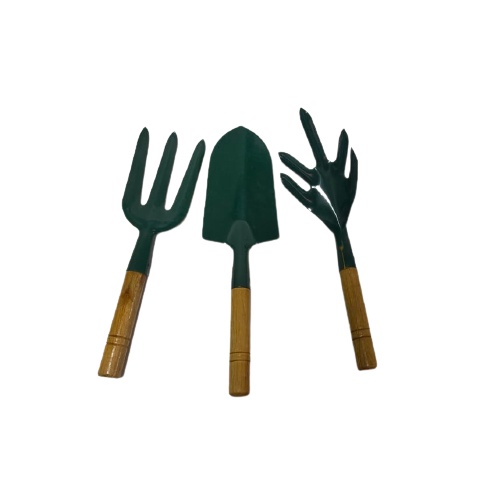 Wooden Handle Garden Tools Set (3pcs/pack) | Shopee Malaysia