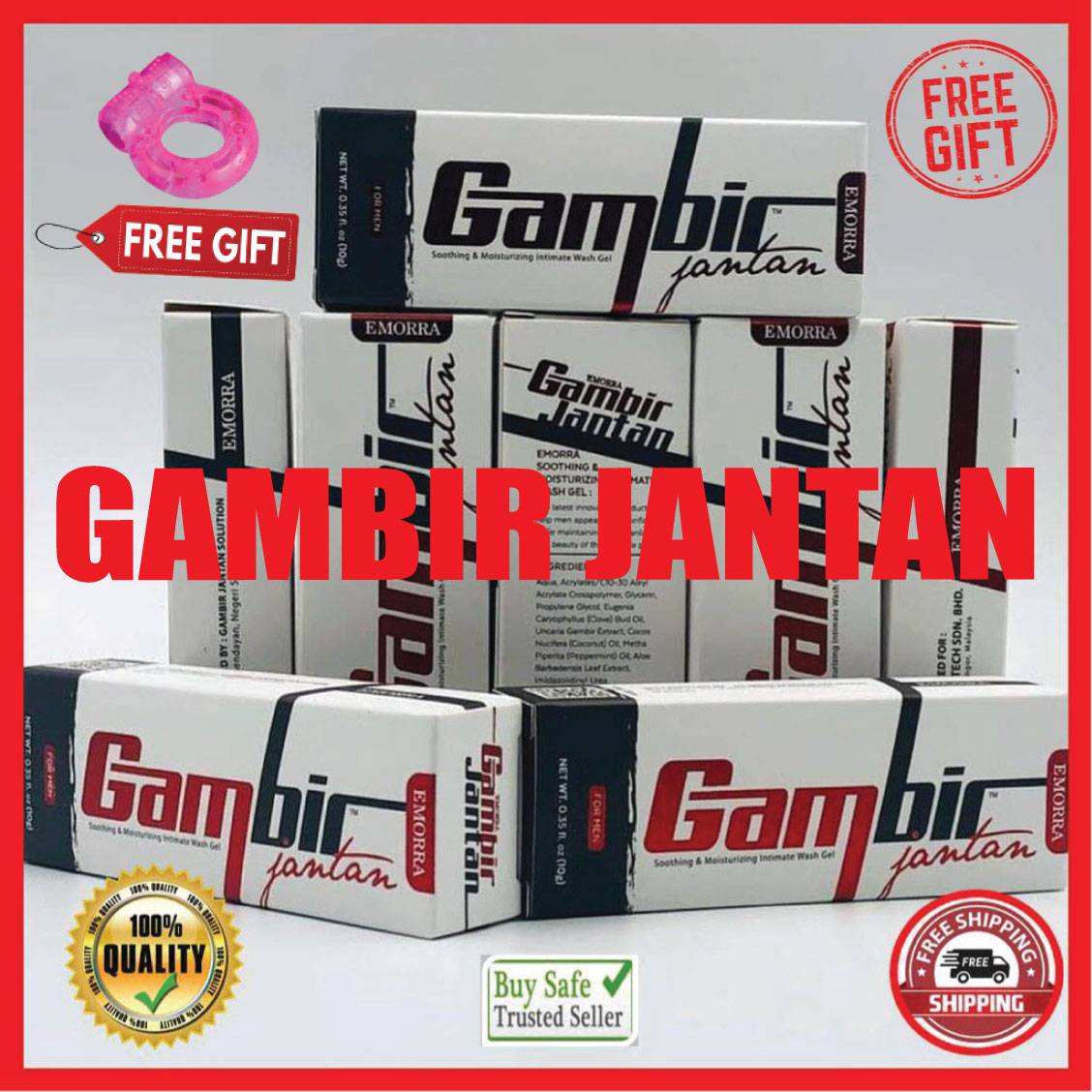 Gambir Jantan Original 100 Lulus Kkm Gel Untuk Suami Shopee Malaysia