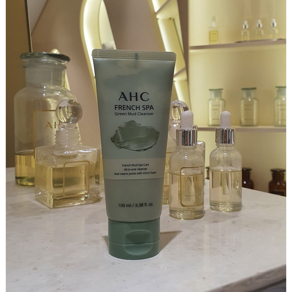 ahc french spa green mud cleanser