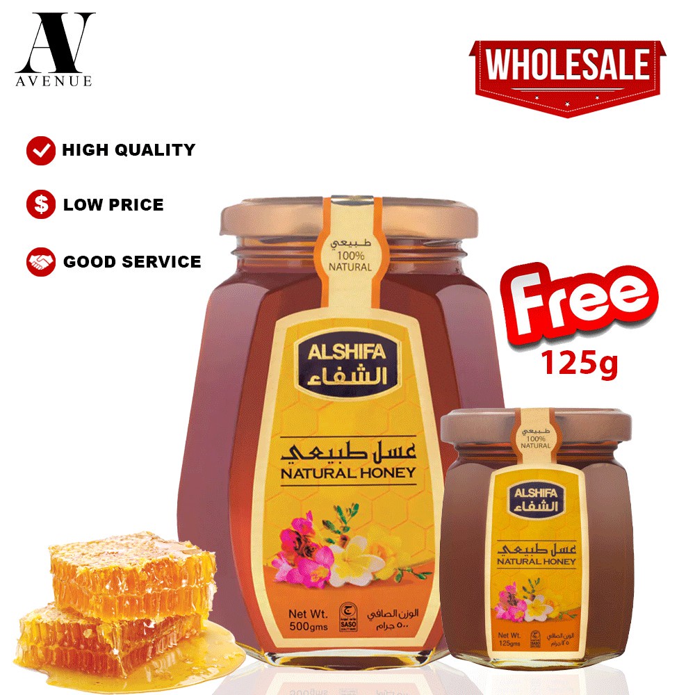 alshifa-natural-honey-combo-500-g-125g-free-shopee-malaysia