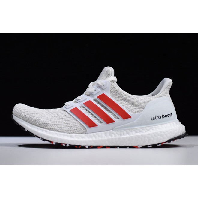 ultra boost 4.0 chalk white active red