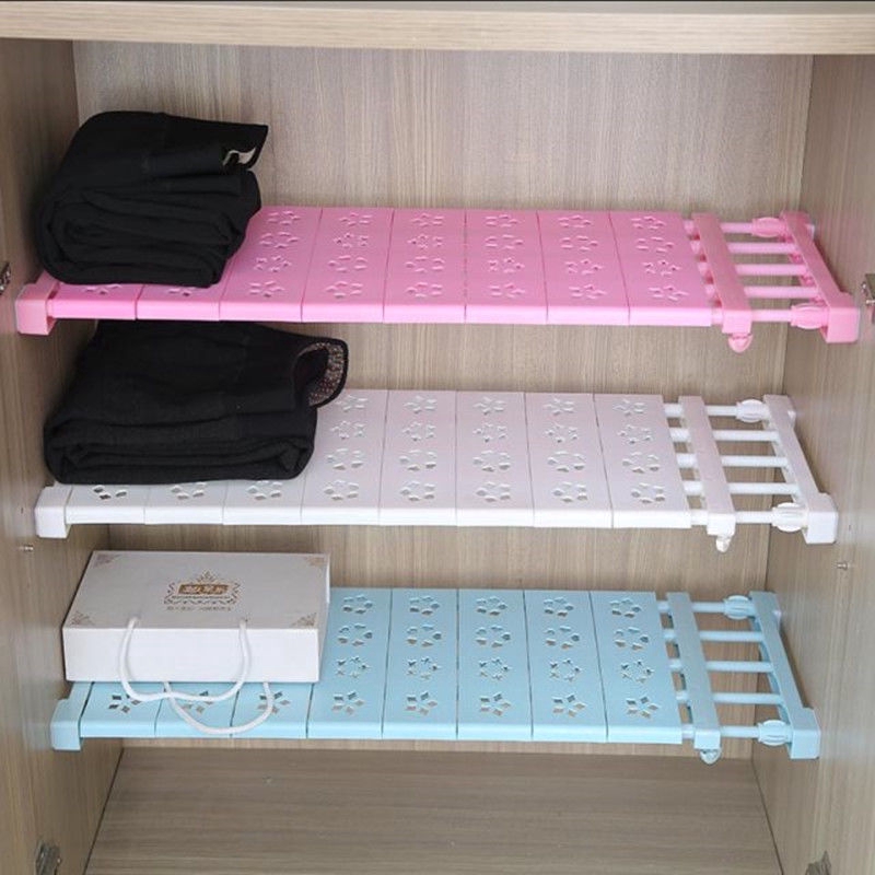 Adjustable Closet Organizer Storage Shelf Wall Mounted Kitchen