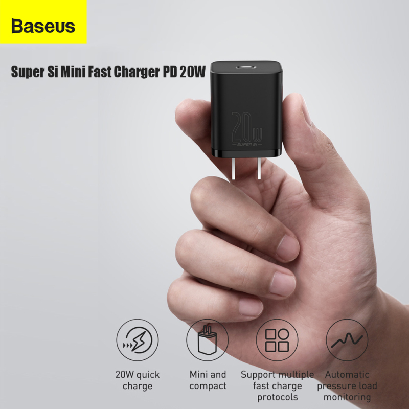 NEW Baseus Super Si USB C Mini Fast Charger PD 20W Compatible with iPhone  12 2020 Android iOS Support Type C PD Fast Charging Portable Phone Charger  Durable Compact Fast Charger | Shopee Malaysia