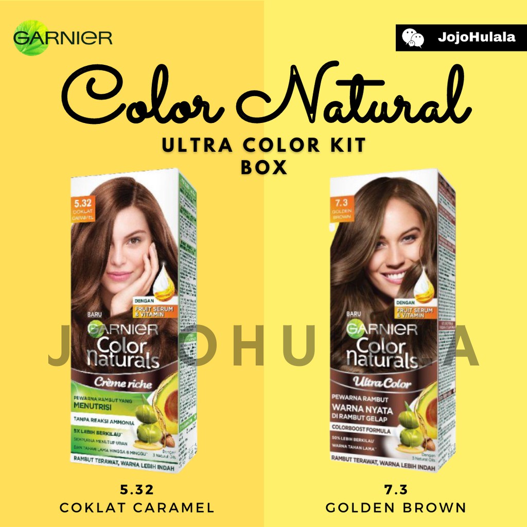 Garnier Hair Color Naturals Creme Riche Box 7 3 Golden Brown 5 32 Coklat Caramel Shopee Malaysia