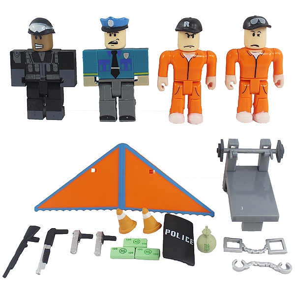 Bhm 4pcs Set Virtual World Roblox Jailbreak Escape Pvc Action - get to the chopper now roblox jailbreak