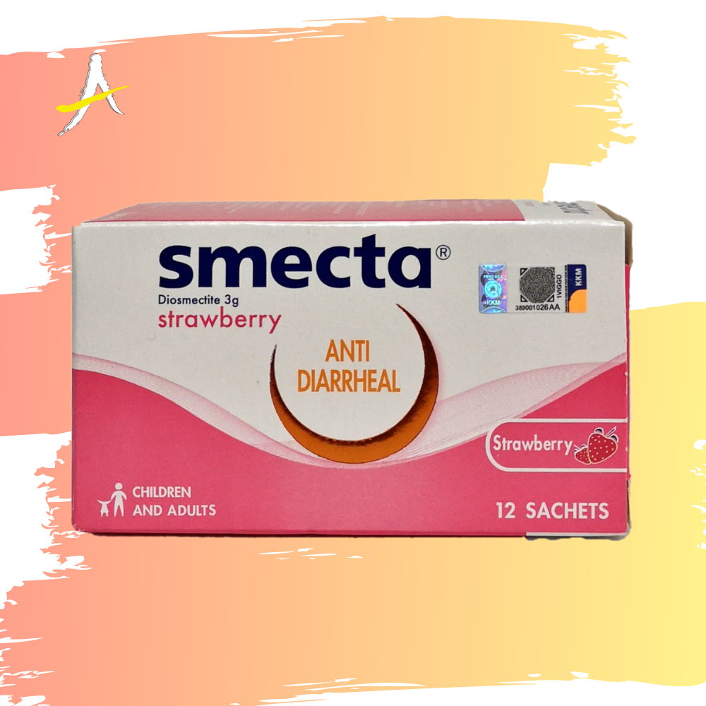 Smecta Anti Diarrheal Strawberry Flavour 12 Sachets Shopee Malaysia