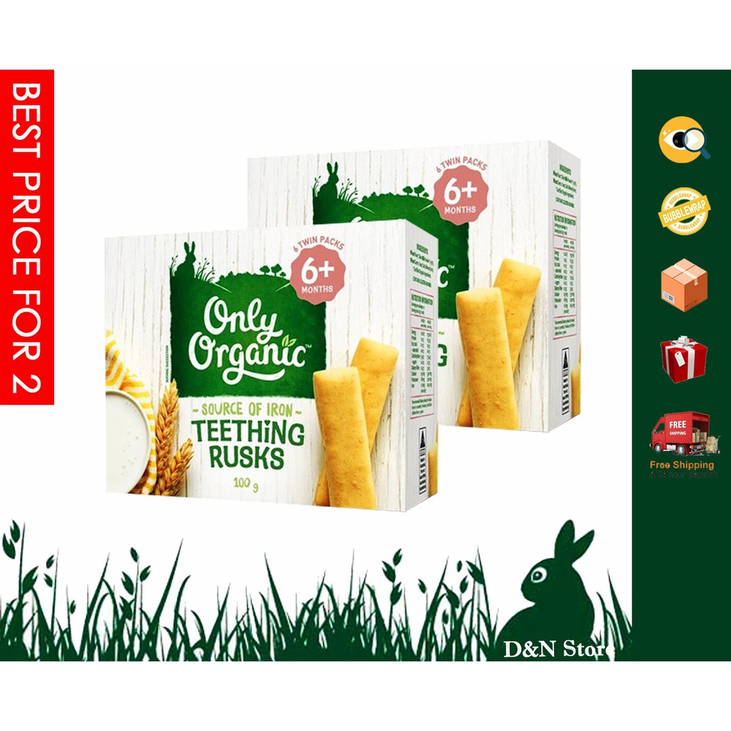 organic teething rusks