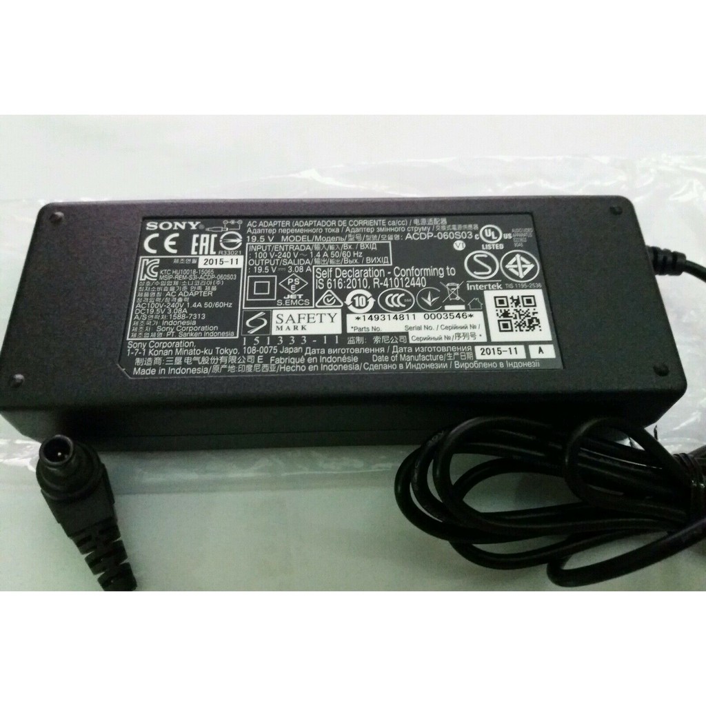 ACDP060S03 SONY AC ADAPTER Sony 149314811 Shopee Malaysia