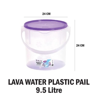 LAVA Water Plastic Pail (9.5L) Container Bucket BP…