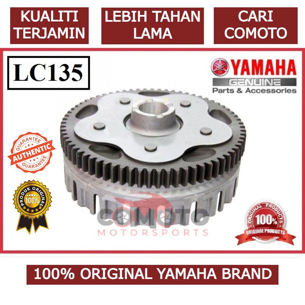 LC135 v1 v2 v3 v4 v5 4speed Clutch Housing Set Mangkuk Clutch Gear Primary Driven Gear 100