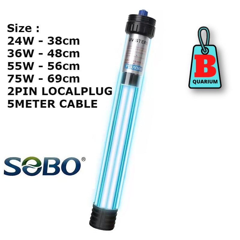 SOBO Pond UV Light Sterilizer Submersible Water Clean for Fish Pond UV
