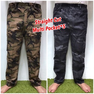 Army Unisex Long Pants Cargo Pants with Multi Pocket