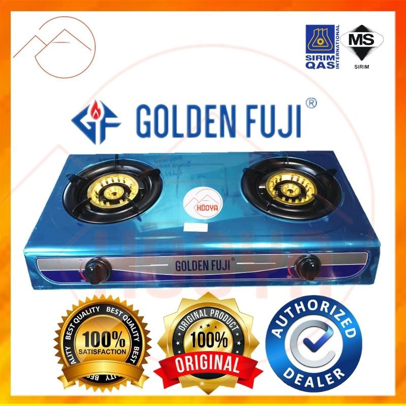 GOLDEN FUJI Gas Stove Gas Cooker Stainless Steel GF1212 Sirim Product