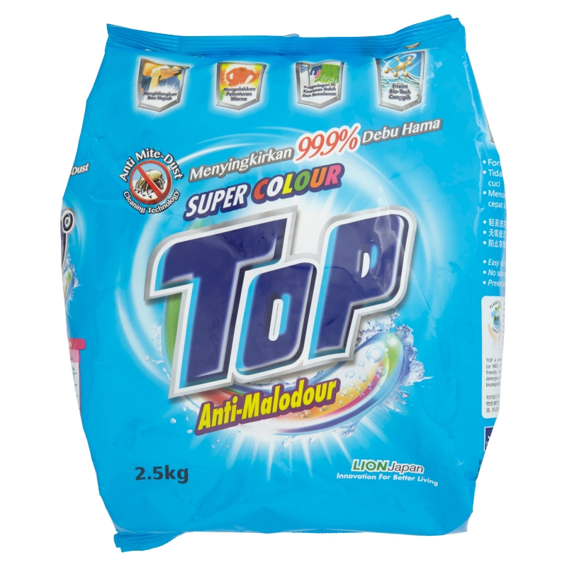 Top Powder Detergent MicroClean Tech Super Colour (2.3 kg) Shopee Malaysia