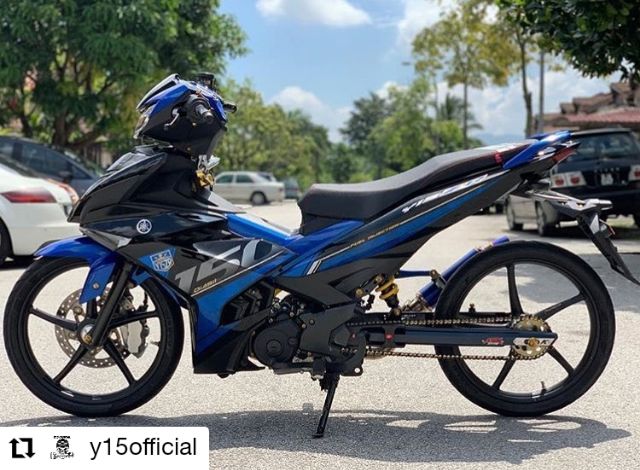 Y15zr V2 Coverset Strom Blue 100 Original Yamaha Shopee Malaysia