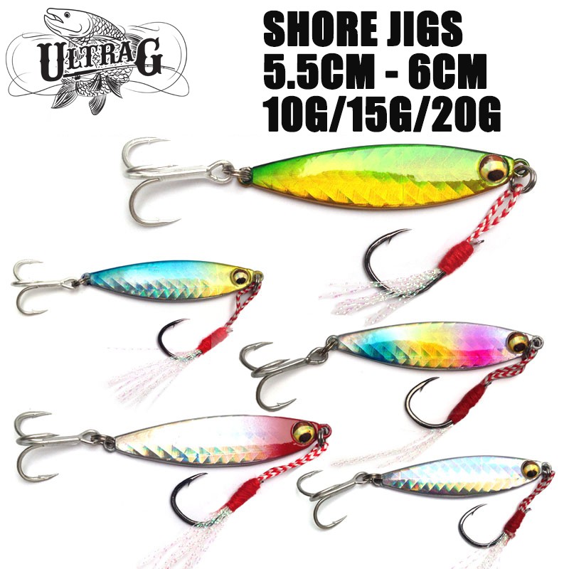 Shore Jig Casting Jigging Lure Micro Slow Jig Lure 10g/15g/20g/5.5cm