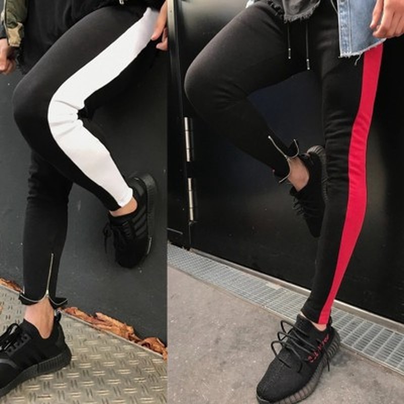 jogger pants with zipper at the bottom