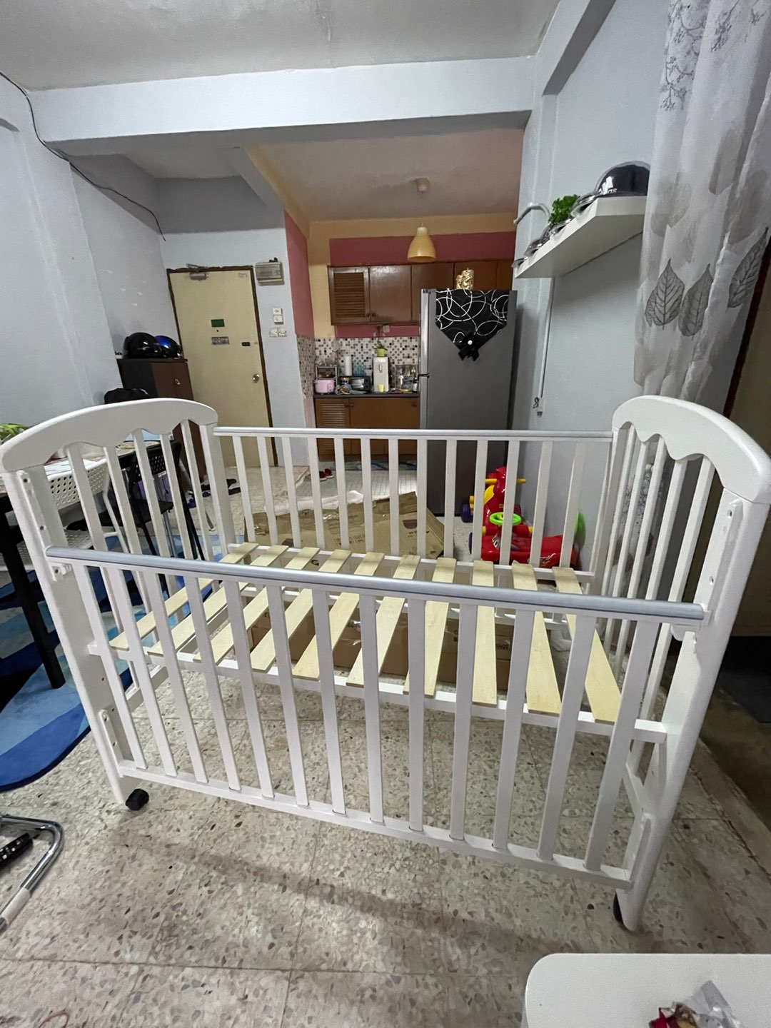 My Dear Ramin Wooden Baby Cot White Color Size 24 X 48 Shopee Malaysia