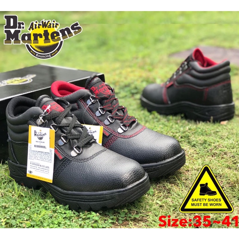 Women Safety Shoes Dr Martens High Recommended Steel Toe Cover/Kasut Safety  Boot Perempuan /Safety Shoes | Shopee Malaysia