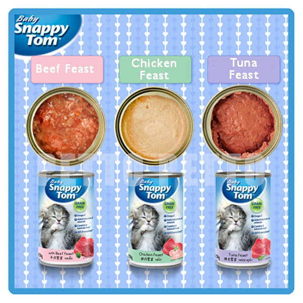 Baby Snappy Tom 150gm, Cat Wet Food, Sesuai untuk kitten ...