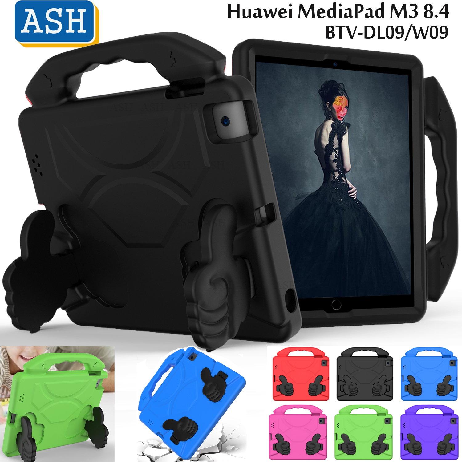 For Huawei Mediapad M3 8 4 Btv Dl09 W09 Kids Safe Shockproof Eva Holder Cover Lightweight Friendly Full Body Protective Stand Tablet Case Shopee Malaysia