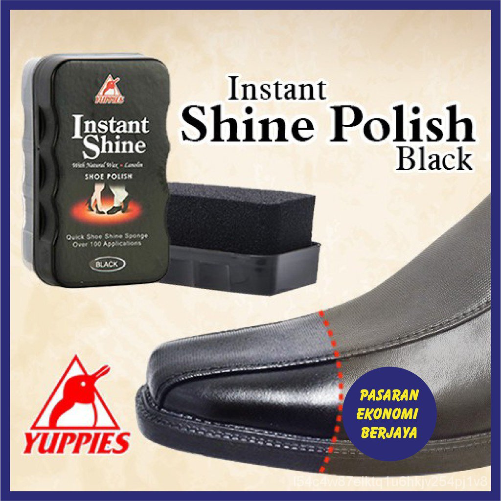 (Black & Neutral) Yuppies Instant Shine Shoe Polish 60g | Shopee Malaysia