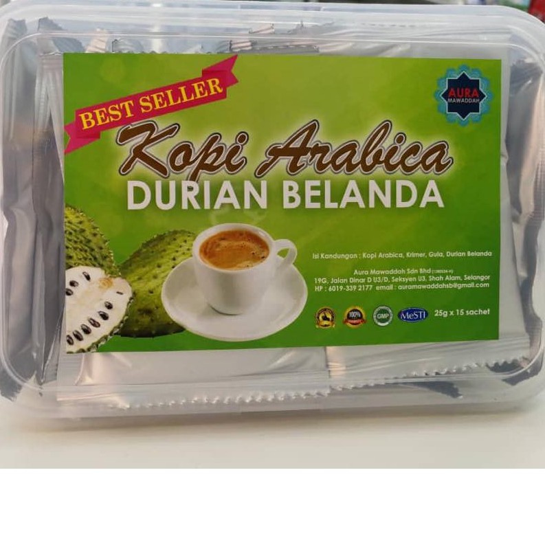 KOPI DURIAN BELANDA 100 BUMIPUTERA ( 12 SACHET) Shopee Malaysia