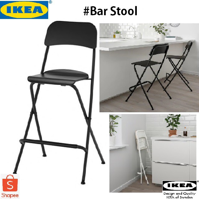 Franklin Bar Stool With Backrest, Ikea Bar Stool With Backrest Foldable