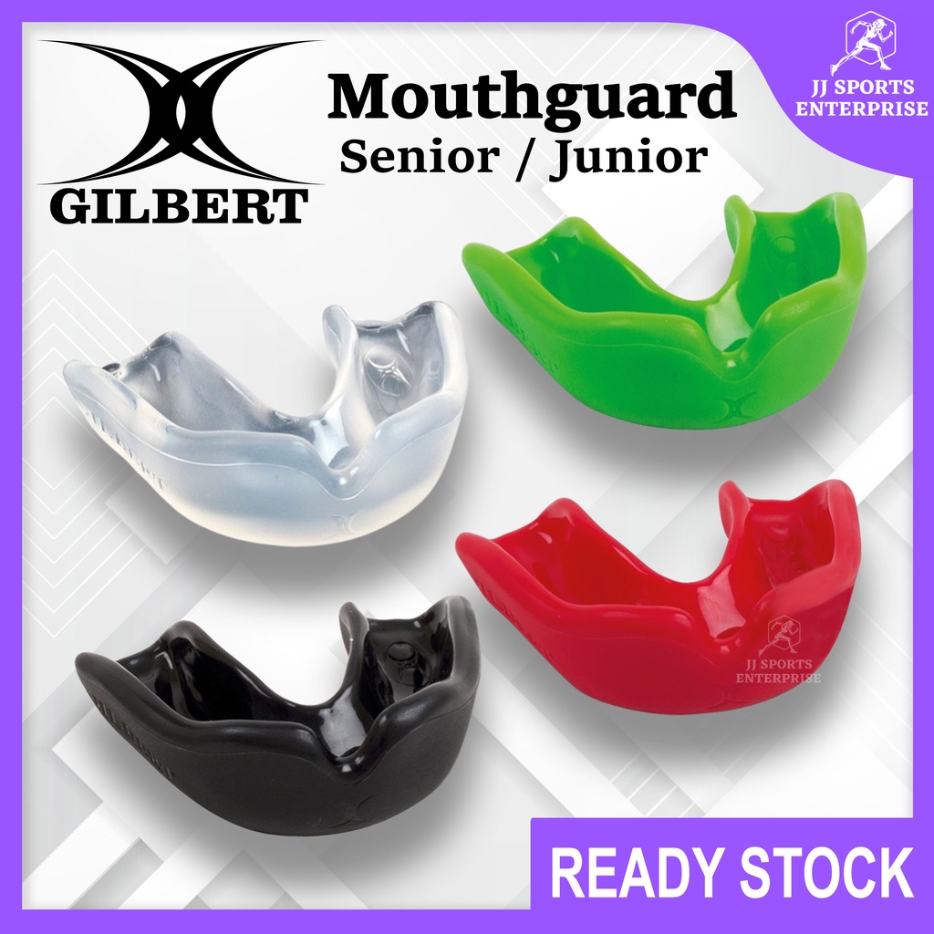 Senior Junior Gum Shield Mouth Guard Mouth Protection for Sports Red/White, Senior 