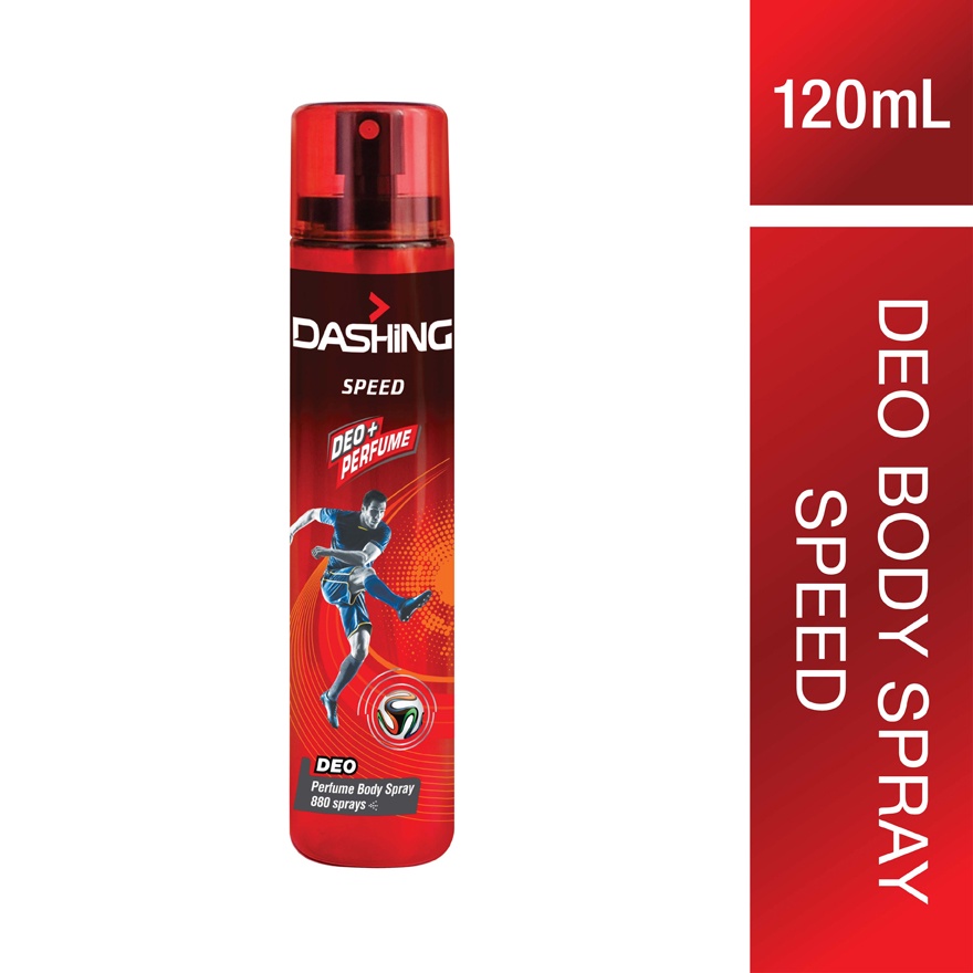 Dashing Deodorant Perfume Body SpraySpeed Surge 120ml Deodorant