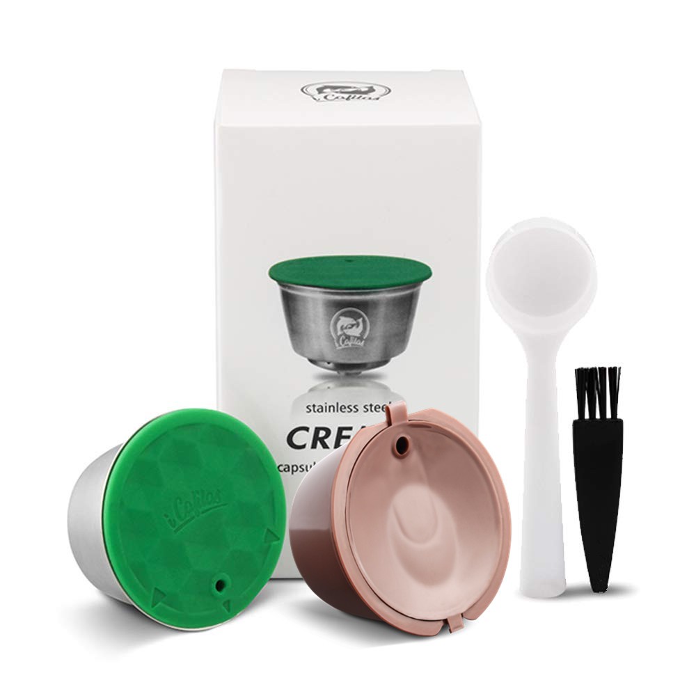 iCafilas Stainless Steel Dolce Gusto Crema Coffee Filters Cup Reusable