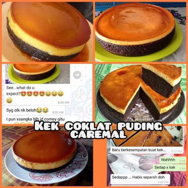 Tepung Kek Segera Kek Coklat Puding Karamel Shopee Malaysia