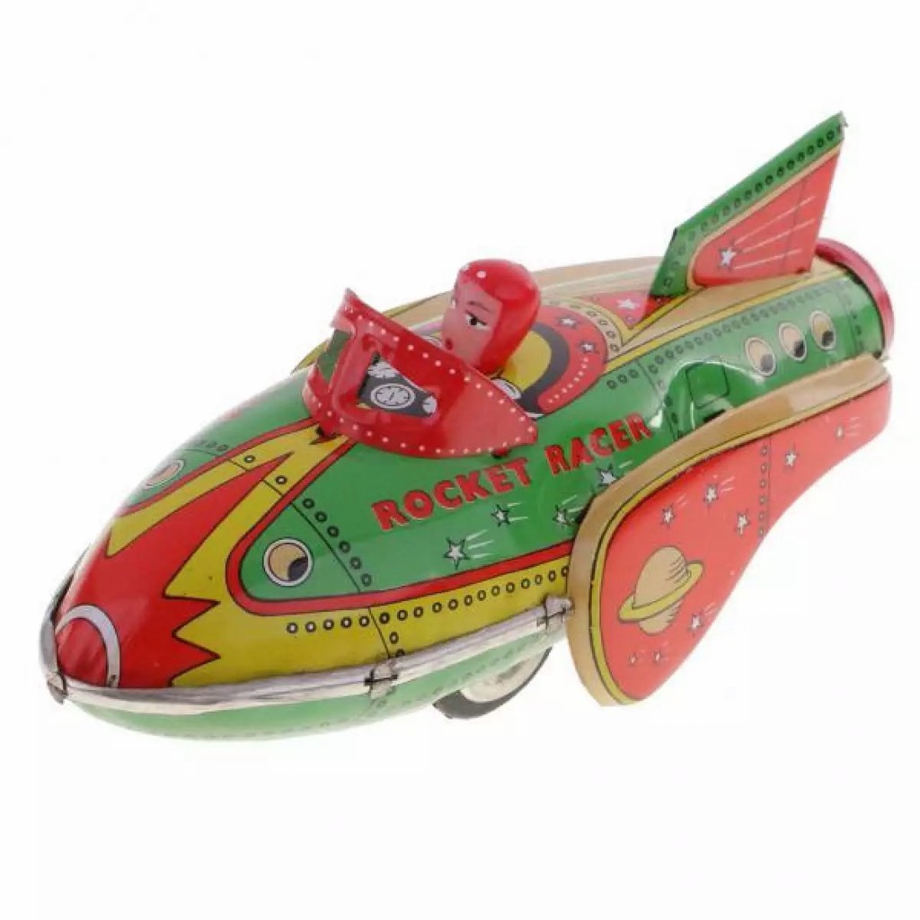 [READY STOCK] Retro Rocket Racer Collectible Tin Toy | Shopee Malaysia