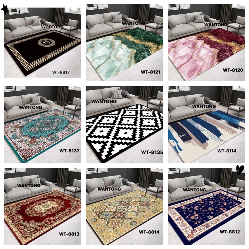XXXL ( 200*300cm ) Crystal Velvet Carpet 5 D / Floor mats / Rugs